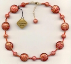 Rubino Oro, Pink, Aventurina Necklace